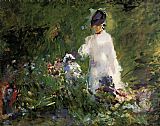 Edouard Manet Young Woman among the Flowers painting